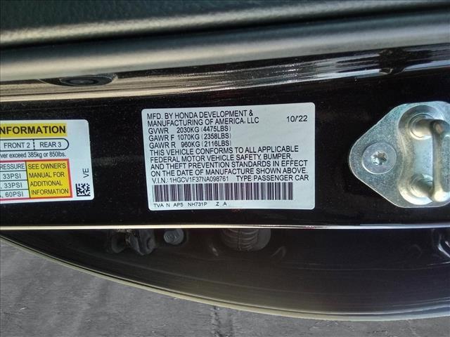 Photo of 2022 Crystal Black Pearl Honda Accord