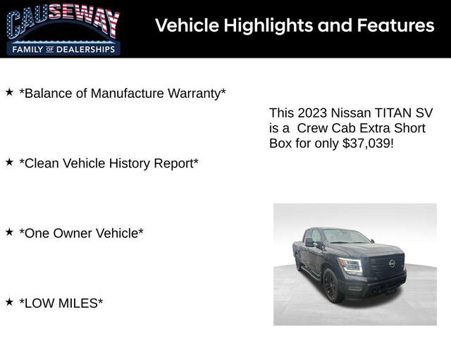 Photo of 2023 Super Black Nissan Titan