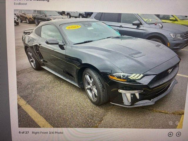 Photo of 2021 Shadow Black Ford Mustang