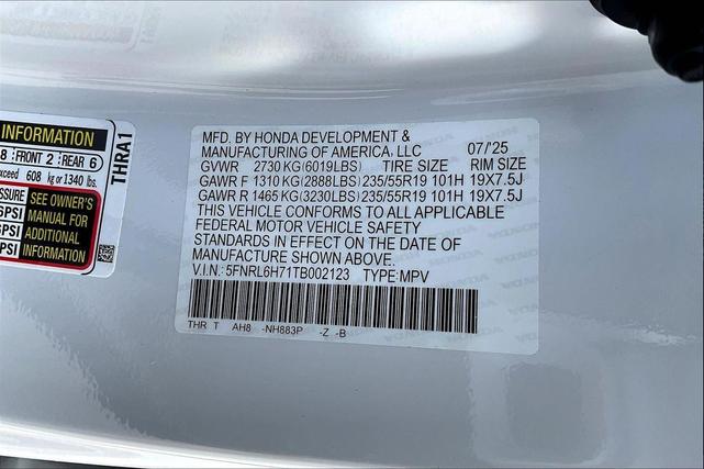 Photo of 2026 Platinum White Pearl Honda Odyssey