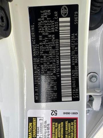 Photo of 2023 Wind Chill Pearl Toyota Camry