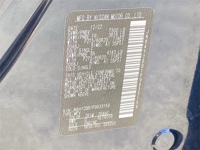 Photo of 2023 Hermosa Blue Nissan Armada