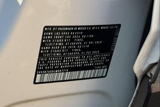 Photo of 2020 Pure White Volkswagen Tiguan