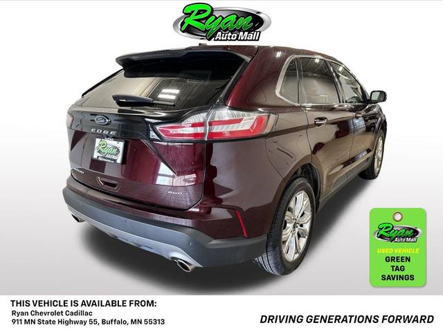 Photo of 2023 Burgundy Velvet Metallic Tinted Clearcoat Ford Edge