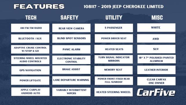 Photo of 2019 Bright White Clearcoat Jeep Cherokee