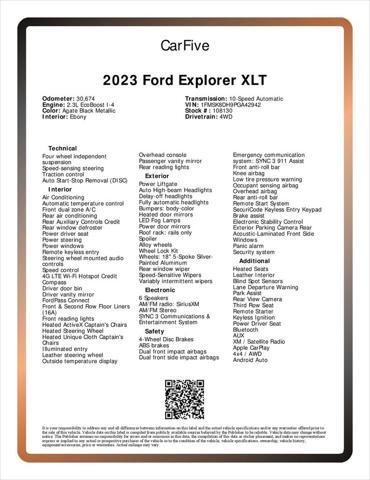 Photo of 2023 Agate Black Metallic Ford Explorer
