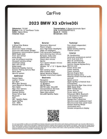Photo of 2023 Alpine White BMW X3