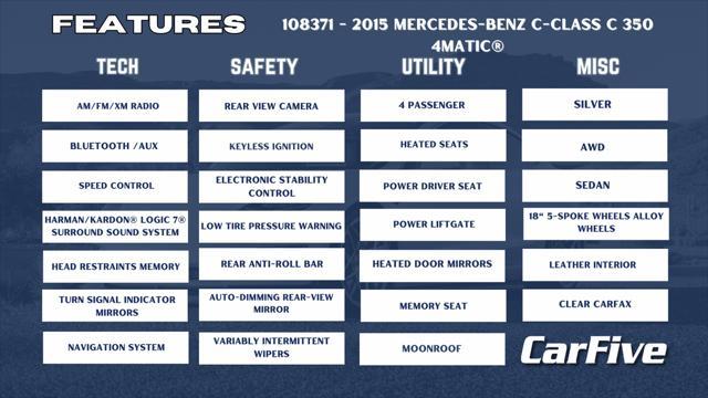 Photo of 2015 Steel Gray Metallic Mercedes-Benz C-Class