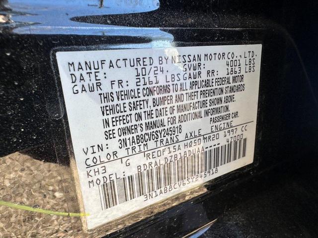 Photo of 2025 Super Black Nissan Sentra