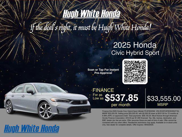 Photo of 2025 Urban Gray Pearl Honda Civic Hybrid