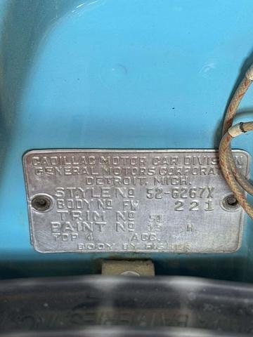 Photo of 1952 Teal Cadillac Series 62