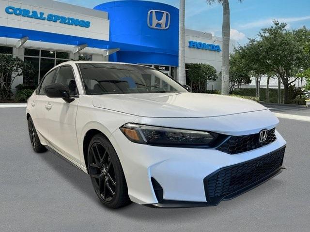 Photo of 2025 Platinum White Pearl Honda Civic