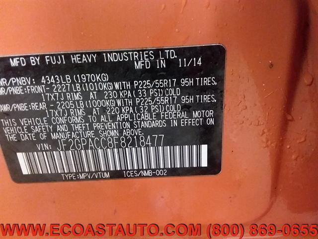 Photo of 2015 Tangerine Orange Pearl Subaru XV Crosstrek