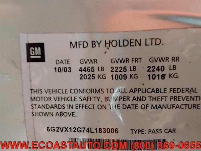 Photo of 2004 Quicksilver Metallic Pontiac GTO