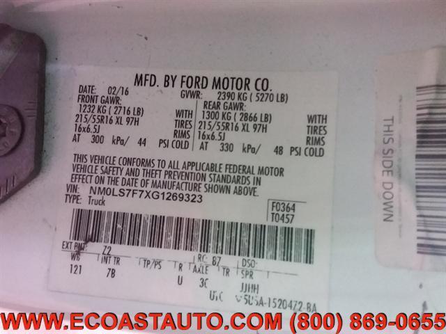 Photo of 2016 Frozen White Ford Transit Connect
