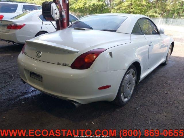 Photo of 2002 White Gold Crystal Lexus SC 430