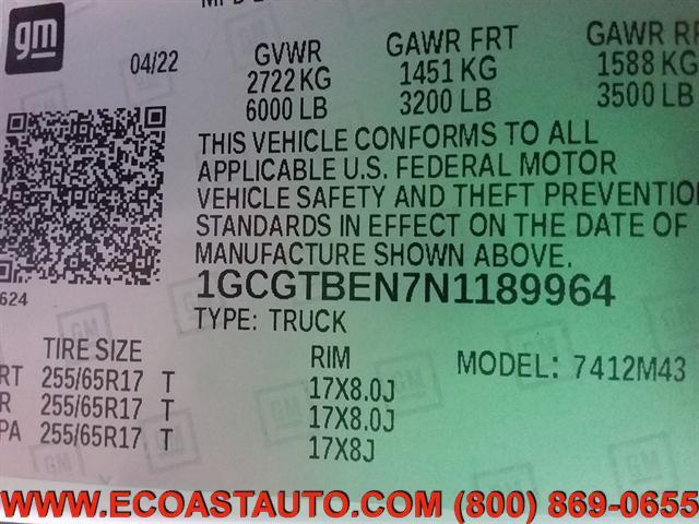 Photo of 2022 Summit White Chevrolet Colorado