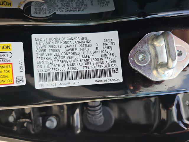 Photo of 2025 Crystal Black Pearl Honda Civic
