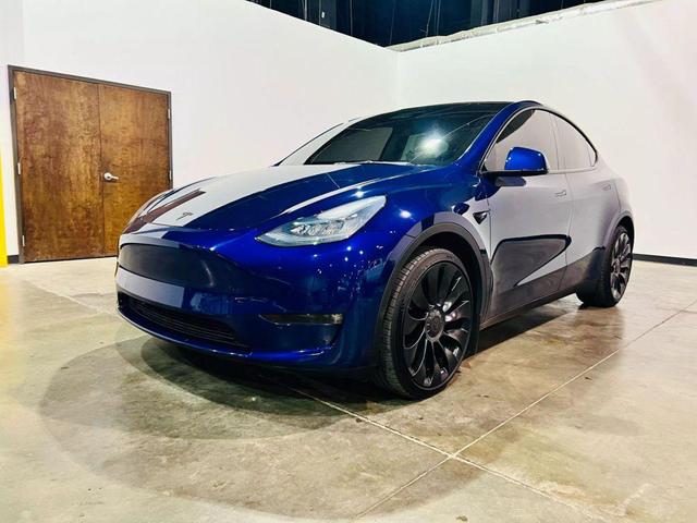 Photo of 2021 Blue Tesla Model Y