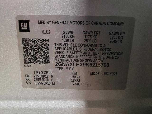 Photo of 2019 Silver Ice Metallic Chevrolet Equinox