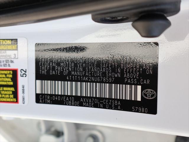 Photo of 2022 White Toyota Camry
