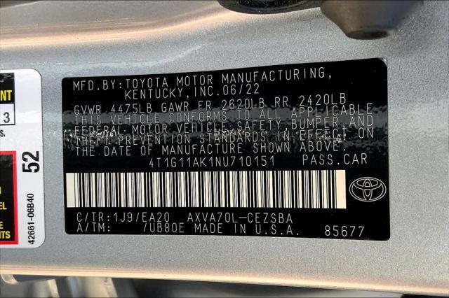 Photo of 2022 Celestial Silver Metallic Toyota Camry