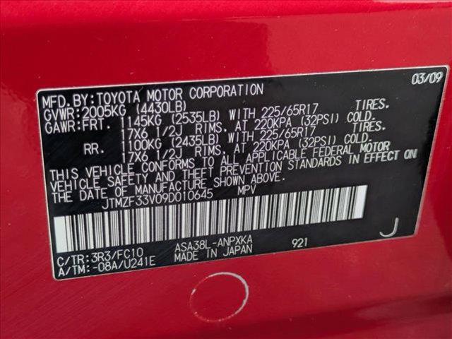 Photo of 2009 Barcelona Red Metallic Toyota RAV4
