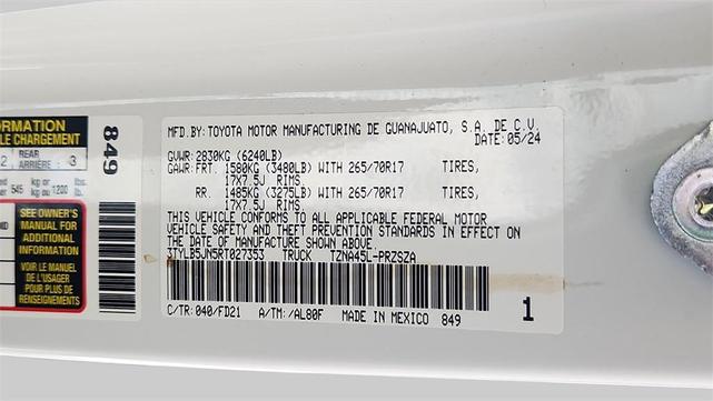 Photo of 2024 Ice Cap Toyota Tacoma