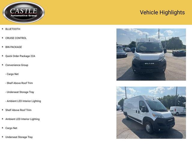 Photo of 2023 Bright White Clearcoat RAM ProMaster 3500