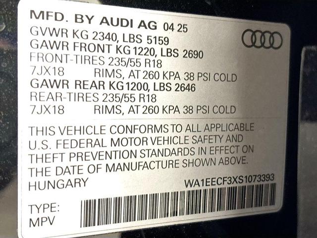 Photo of 2025 Mythos Black Metallic Audi Q3