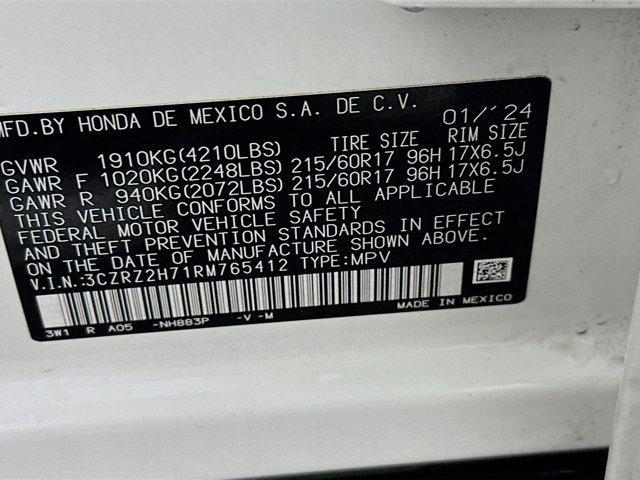 Photo of 2024 Platinum White Pearl Honda HR-V