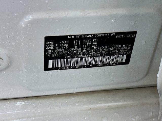 Photo of 2018 Crystal White Pearl Subaru Legacy