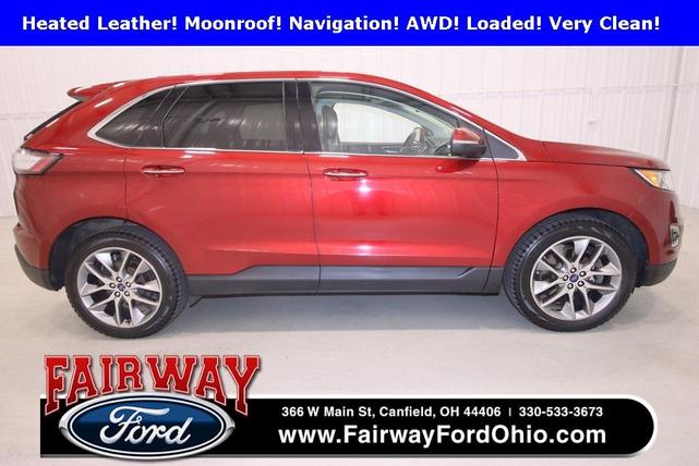 Photo of 2016 Ruby Red Metallic Tinted Clearcoat Ford Edge