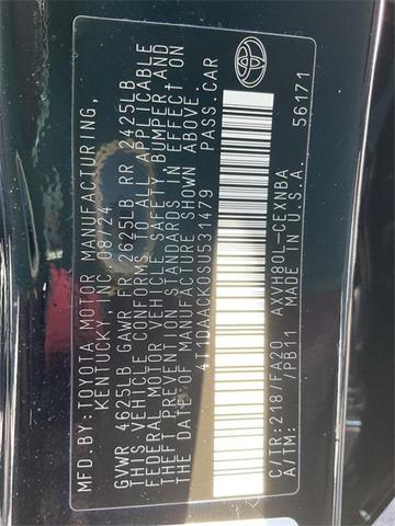 Photo of 2025 Midnight Black Metallic Toyota Camry