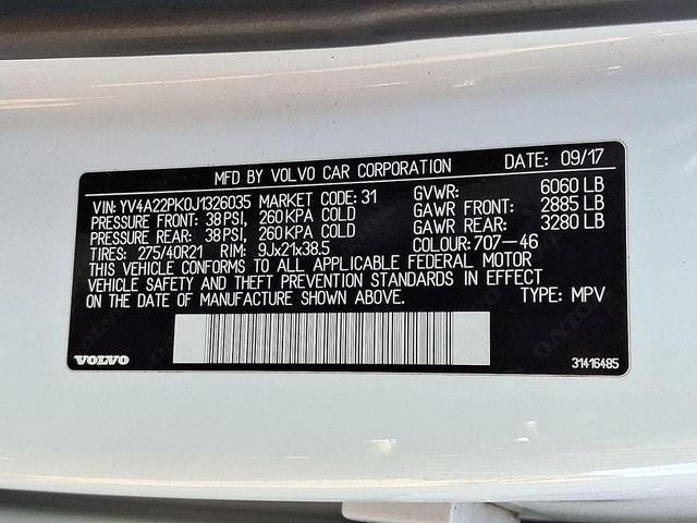 Photo of 2018 White Volvo XC90