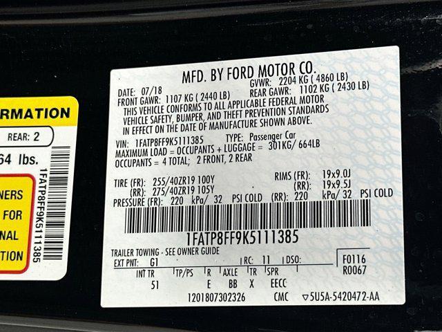 Photo of 2019 Shadow Black Ford Mustang