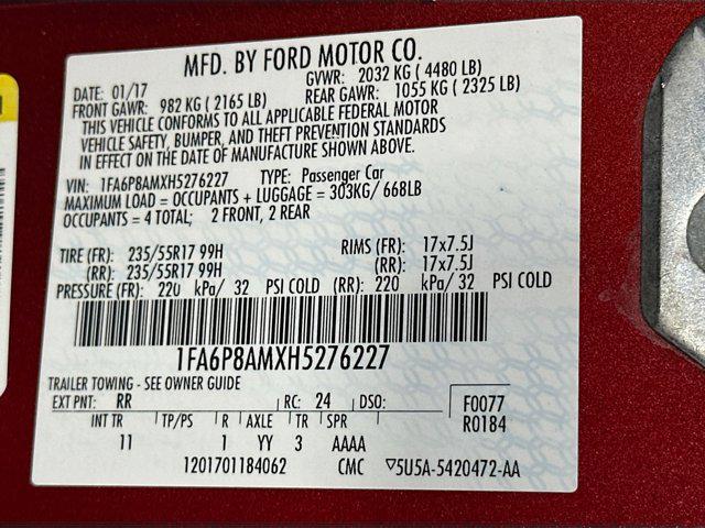 Photo of 2017 Red Ford Mustang