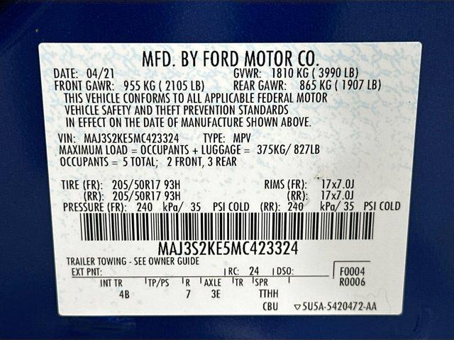 Photo of 2021 Blue Ford EcoSport