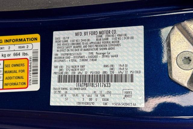 Photo of 2020 Blue Ford Mustang