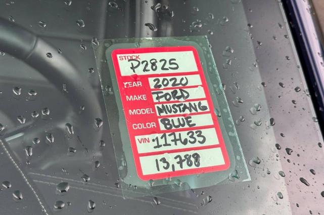 Photo of 2020 Blue Ford Mustang