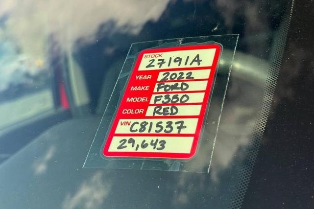 Photo of 2022 Red Ford F-350