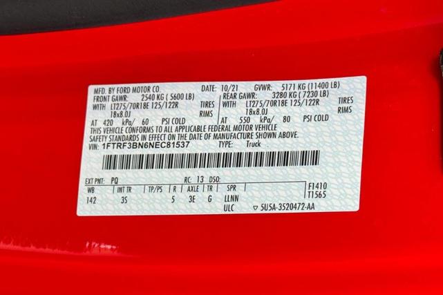 Photo of 2022 Red Ford F-350