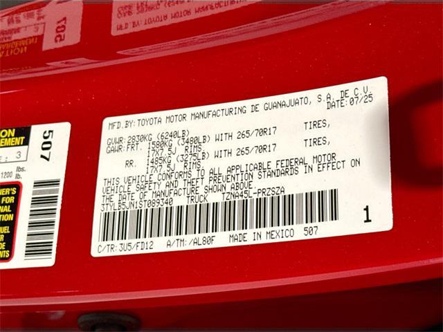 Photo of 2025 Supersonic Red Toyota Tacoma
