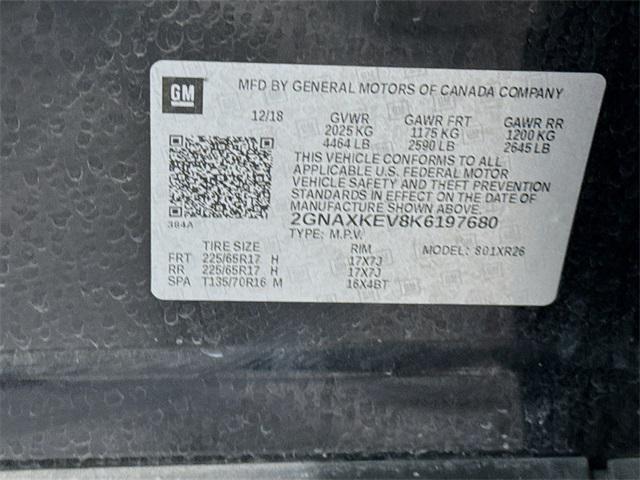 Photo of 2019 Mosaic Black Metallic Chevrolet Equinox