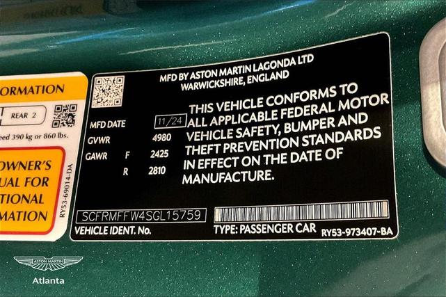 Photo of 2025 Aston Martin Racing Green Aston Martin DB12