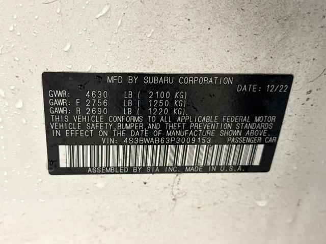 Photo of 2023 Crystal White Pearl Subaru Legacy