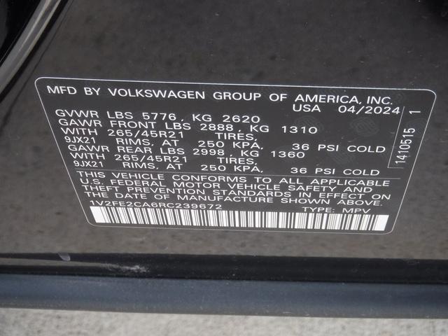 Photo of 2024 Deep Black Pearl Effect Volkswagen Atlas Cross Sport