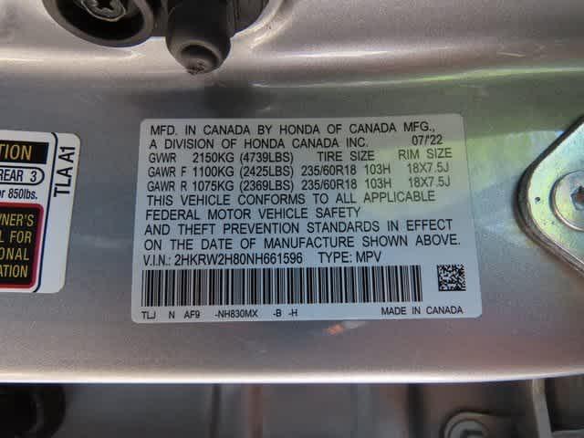 Photo of 2022 Lunar Silver Metallic Honda CR-V