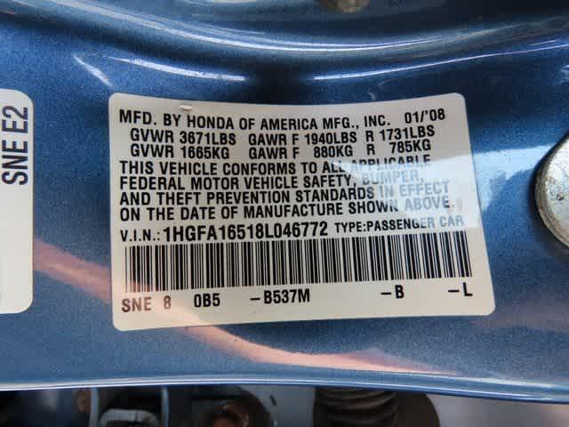 Photo of 2008 Blue Honda Civic