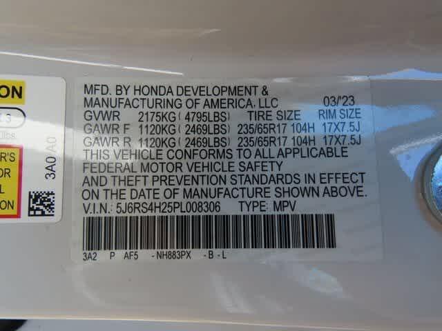 Photo of 2023 Platinum White Pearl Honda CR-V
